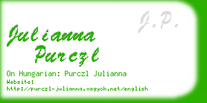 julianna purczl business card